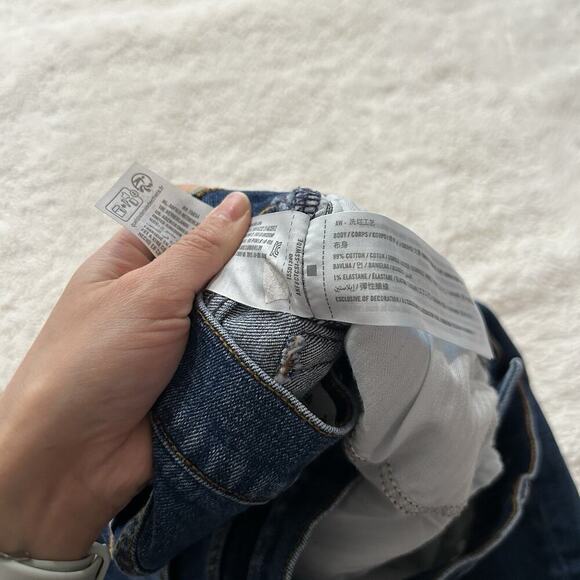 Abercrombie & Fitch Womens Skinny High Rise Jeans Size 6Short / 28 Dark Wash - Picture 4 of 7